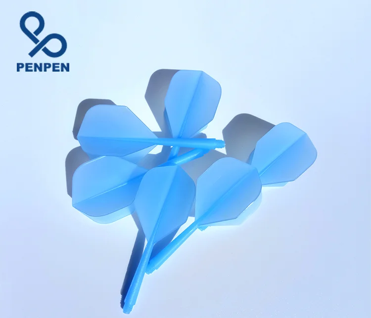 PENPEN darts 6pcs Professional Dart Flights 2BA Screw Soft In-one Integrated Dart Flights and Shafts,LT01