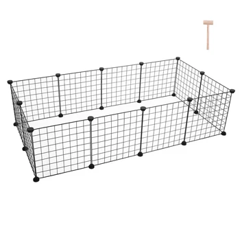 Pet Playpen, Small Animal Cage Indoor Portable Metal Wire Yard Fence for Small Animals, Rabbits Kennel Crate Fence Tent 3