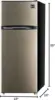 RFR725 2 Door Apartment Size Refrigerator with Freezer, Stainless 5