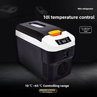 10L Mini réfrigérateur de voiture Portable refroidisseur plus chaud double usage voiture maison extérieur pour boissons Meds Fruits légumes cosmétiques 3