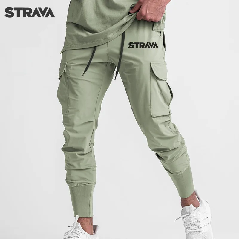 Брюки STRAVA мужские для велоспорта фитнеса бега тренировок брюки-карго | Спорт и