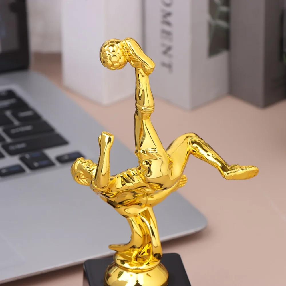 Children's Gold Trophy Awards Football Plastic Model Craft Souvenirs Soccer School Rewarding Supply Small Prize Cup award medals,plastic trophy toys,football party toys