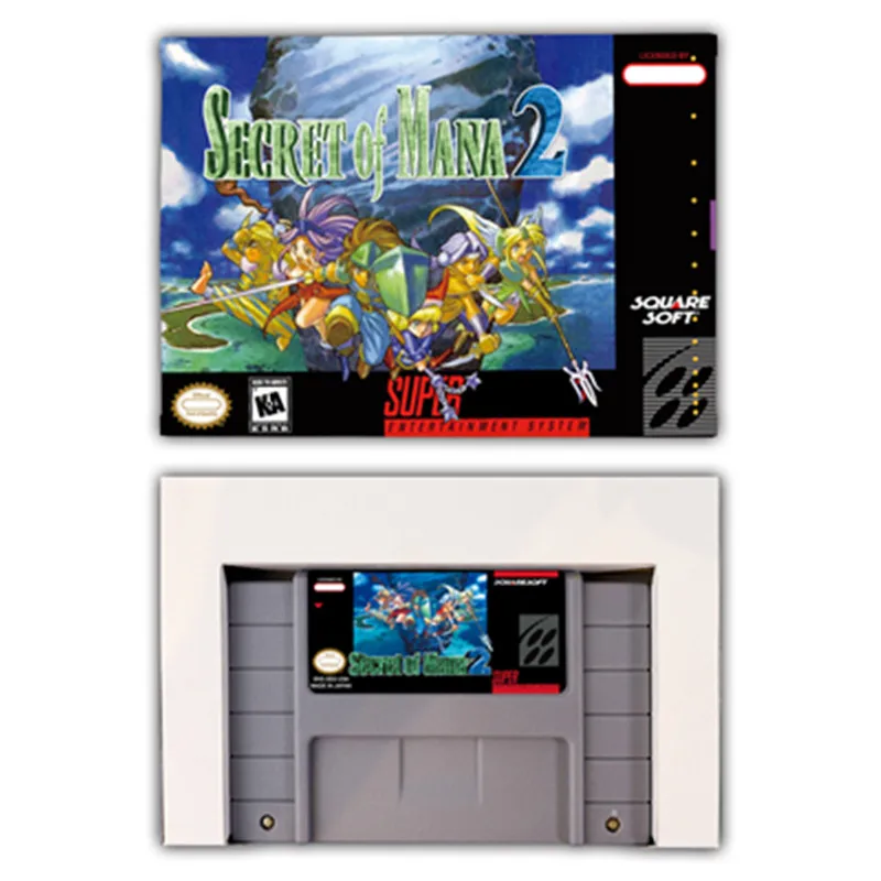 Secret Mana Snes 2 Player Secret Mana Snes Rom Secret Mana 16 Bit Game Cartridge Memory