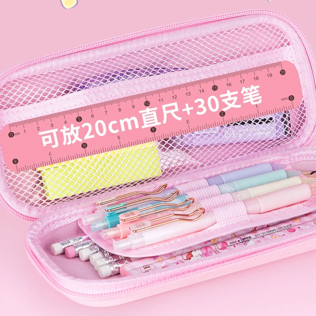 New Sanrio Pencil Case Cinnamon Roll Melody Pencil Case Eva Pencil Case  Multifunctional Sandwich Storage Bag - AliExpress