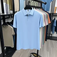Polo pour homme à manches courtes, col à revers, tissu doux, décontracté, pour le travail, l'été, usage quotidien, respirant 6