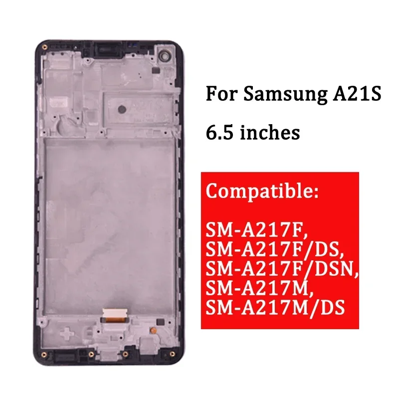 6.5" LCD For Samsung A21s A217 LCD with frame Touch Screen Digitizer For Samsung A21s SM-A217F/DS Display lcd display screen