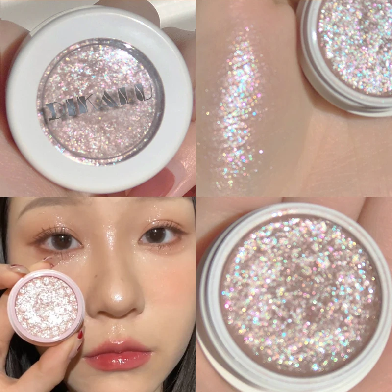 Ombretto Glitter Monocromatico Shiny Diamond Eye Shadow Palette Evidenziatore In Polvere Shimmer Bright Earth Color Eye Makeup Cosmetics