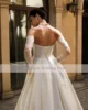 Customized Off-Shoulder With Beads Wedding Gowns A-Line Backless Lace Up Bridal Gown robe de mariée 3