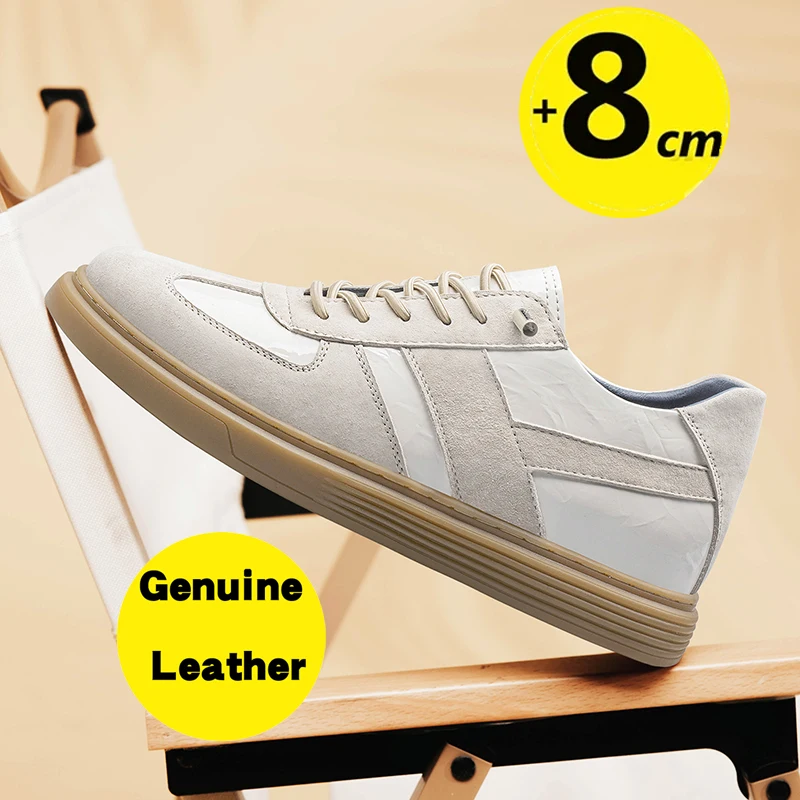 Lift Sneakers Men Elevator Shoes Summer Designer Hidden Heels Heighening Shoes For Male Wedges Insole 6CM Casual Height Shoes 5