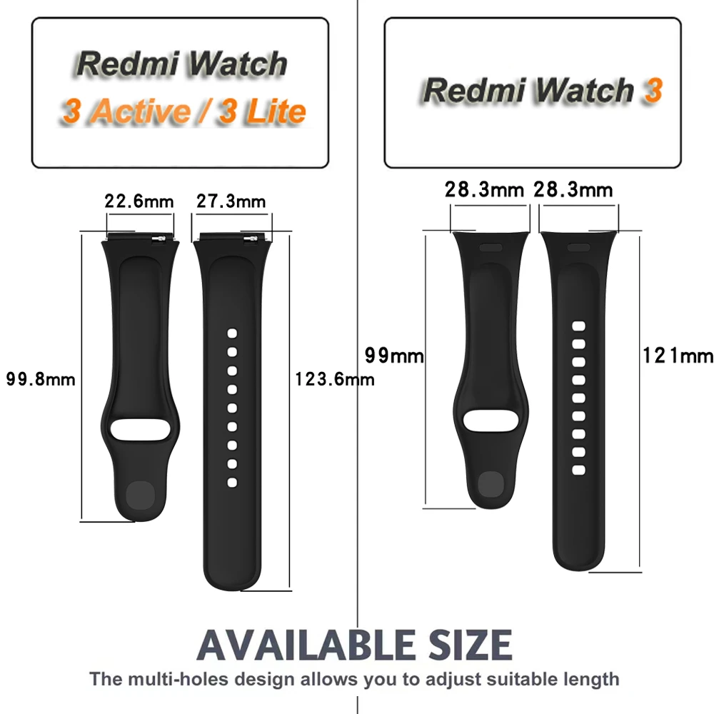 Correa de reloj de repuesto para Xiaomi Redmi Watch 3, Correa de reloj para Redmi  Watch 3 Active/Lite El Mercado de Encantos