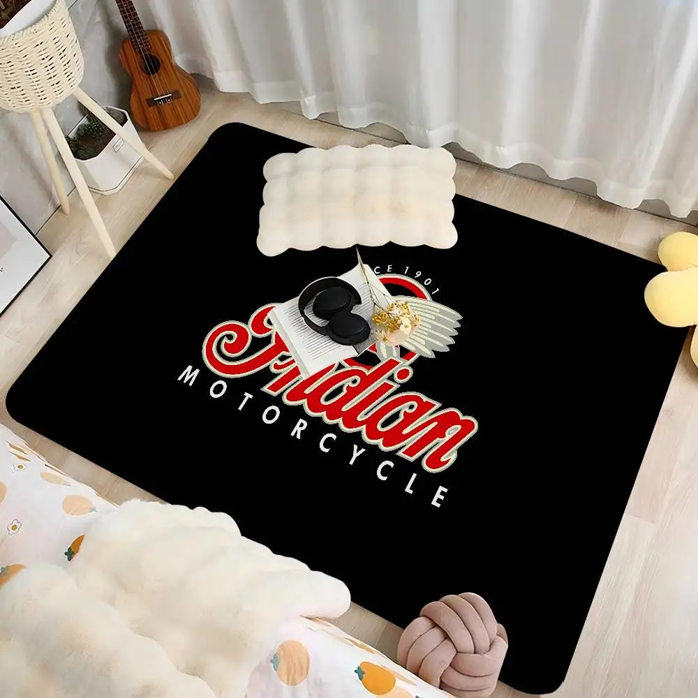 I-Indian Motorcycle Bathroom Mat Anti-slip Absorb Water Long Strip Cushion Bedroon Mat Welcome Doormat
