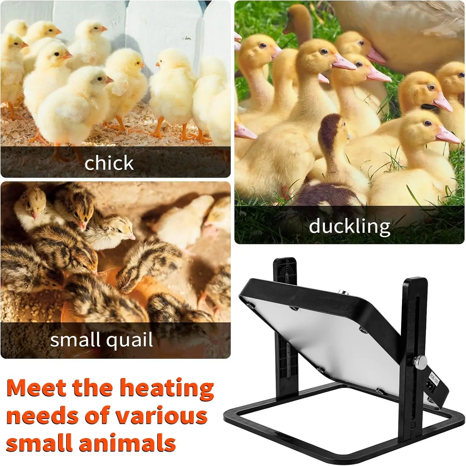 Chicken Heater Small Brooding Kiosk With Pet Heating Heating Plate Safety Temperature Control Intelligent Chicken Heater