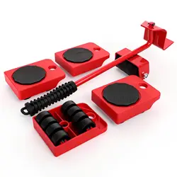Furniture Moving Tool Set with Adjustable Lifting Lever and Heavy - Duty Rollers (1  pcs)