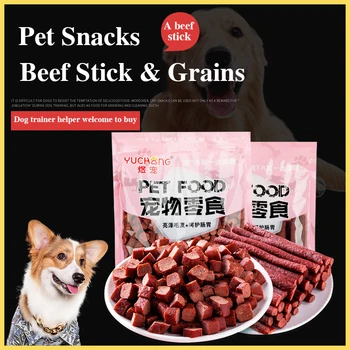 Snack per cani Striscia di manzo per manzo Snack per animali domestici 500 g/borsa Striscia di manzo per peli dorati per orsacchiotti per animali domestici