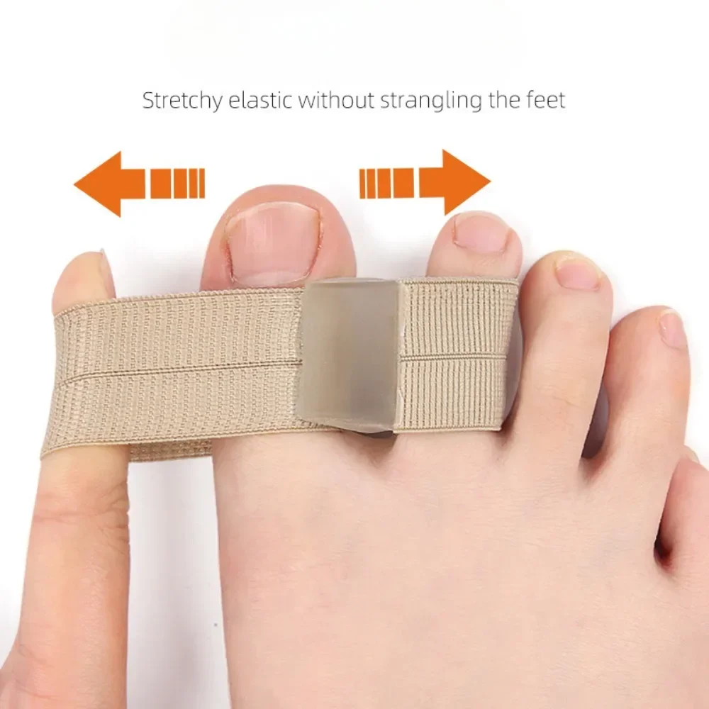 1/2Pc Two Toe Separator Hallux Valgus Bunion Corrector Orthotics Feet Bone Thumb Adjuster Correction Pedicure Feet Straightener 4