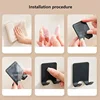 1-4pcs Razor Holder Storage Hook Wall Men Shaving Shaver Shelf Punch Free Razor Rack  Plastics Bathroom Accessories Organization 4