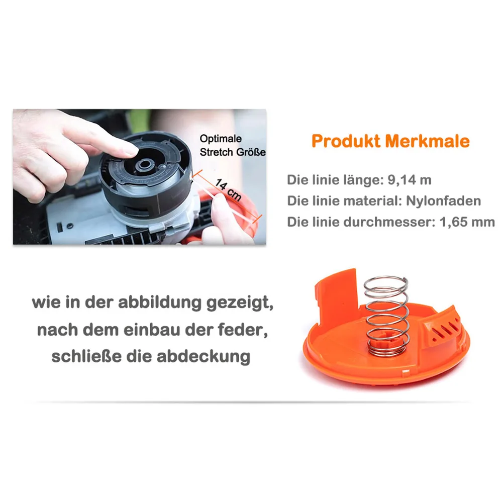 Grass Trimmer Spool Line Spool Cover Cap Set For Black And Decker AF100  GL280 GL301 GL425 GL430 GL545 GL555 GLC13 Thread Spool - AliExpress