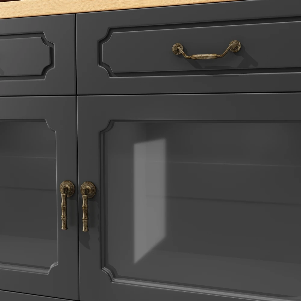 Teleskopischer ausziehbarer moderner Bartisch 135–203 x 39 x 92,8 cm | 360 ° Drehbar, mit LED-Leuchten und Ablagefach, Esszimmer – Detail 20