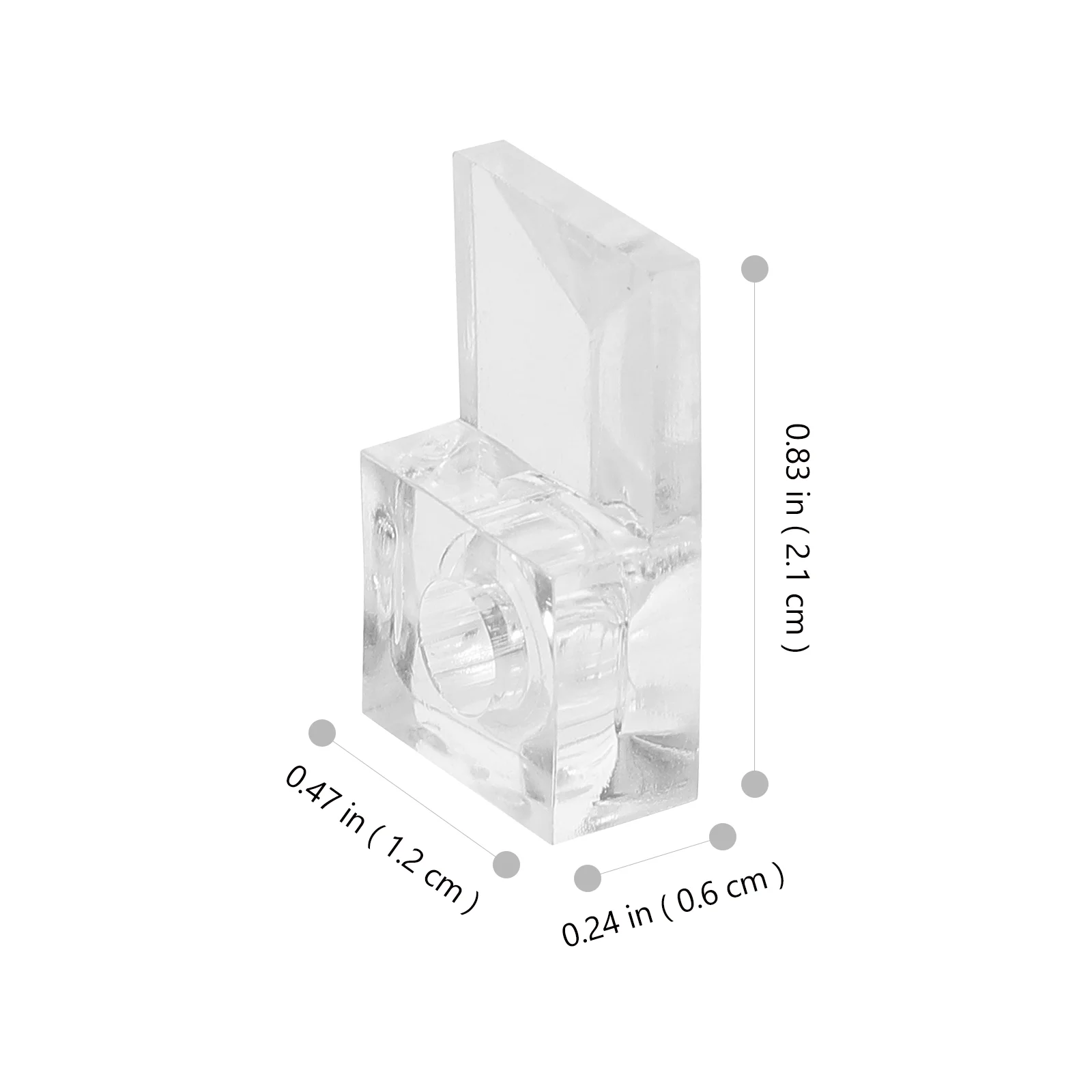 무거운 거울 걸이 키트, 유리 클립 걸이, 벽 옷장용, 투명 후크, 20 세트