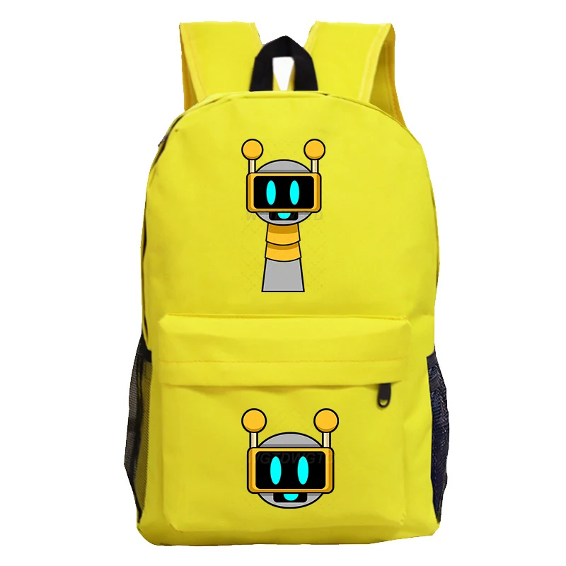 Sprunki Students Cartoon School Backpack Sprunki Game Pattern Multi-function Primary Schoolbag Sprunki Game Mochilas Masculinas