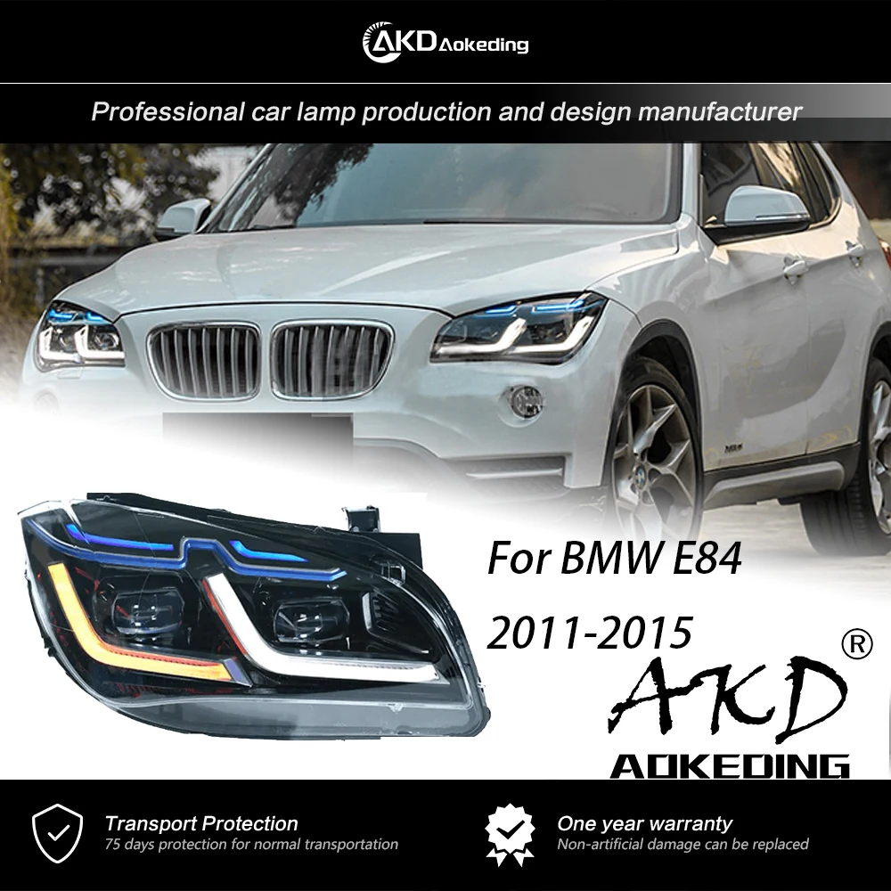 

AKD Head Lamp For BMW E84 X1 Headlights 2011-2015 E84 X1 DRL H7 LED Bi Xenon Bulb Assembly upgrade Dynamic Signal Accessories