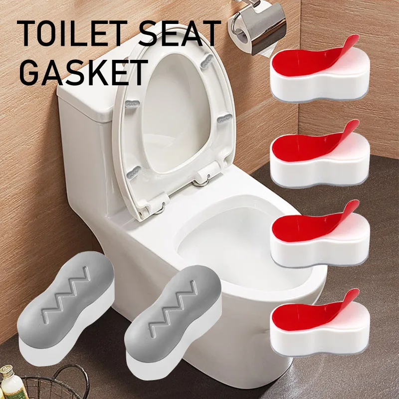 Toilet Seat Bumpers Toilet Seat Bumper Anti Slip Shockproof Toilet Lid Cushion Anti-collision Seat Cushion for Hotels and Public Places