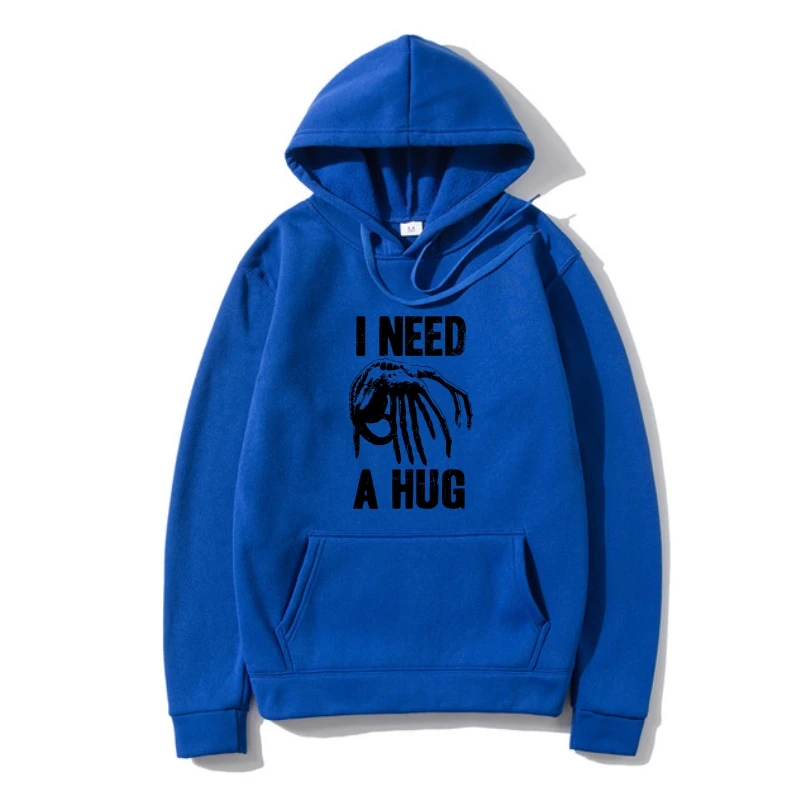 

Asian Autumn Outerwear Need A Hug Facehugger Sweatshirt Hoodies