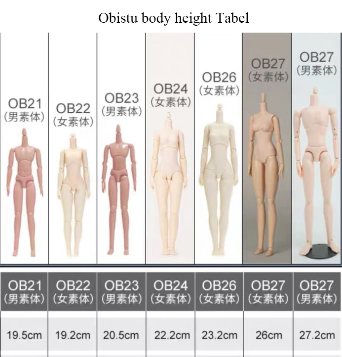 オビツ 22 ボディ ob24 ob22 ob26 ボディ人形バスト SML オビツ