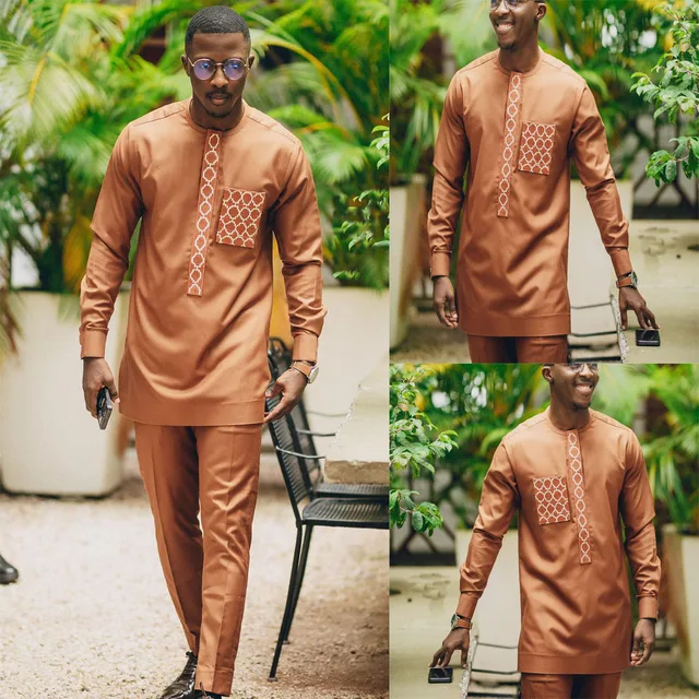 Tunde Embroidered Dashiki Outfit