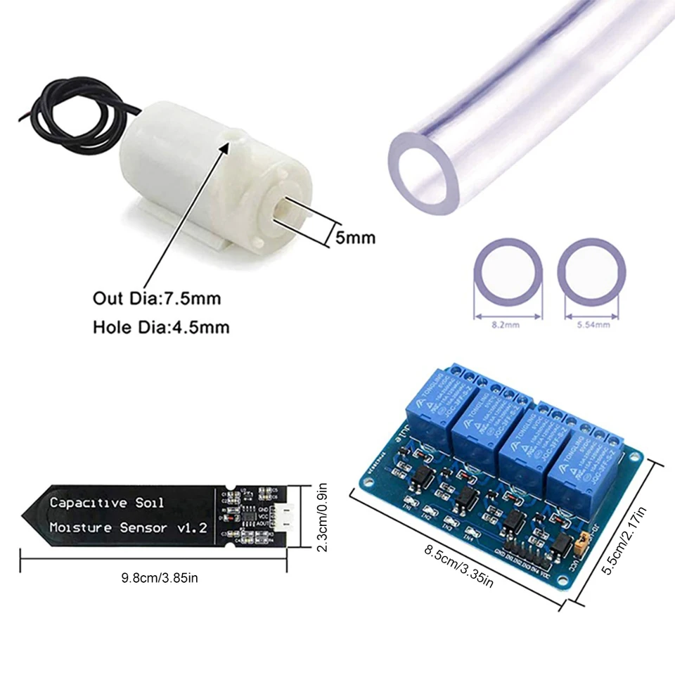 Irrigazione Automatico Kit fai da te Sistema, 1 Canale 5V RelÃ¨ Modulo + Sensore