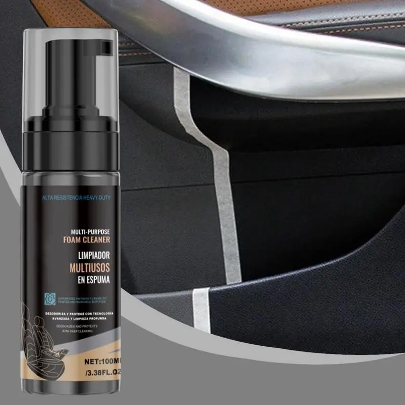 Car Seat Stain Remover 100ml Safe Powerful Multi-purpose Foam Cleaner Foaming Automotive Care Products For Home Kitchen Bathroom