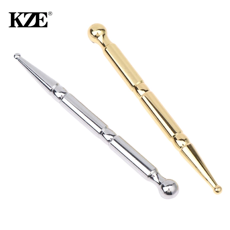 

Double Headed Spring Ear Care Tool Point Probe Pen Massager For Face Facial Reflexology Massage Tool Retractable Acupuncture Pen