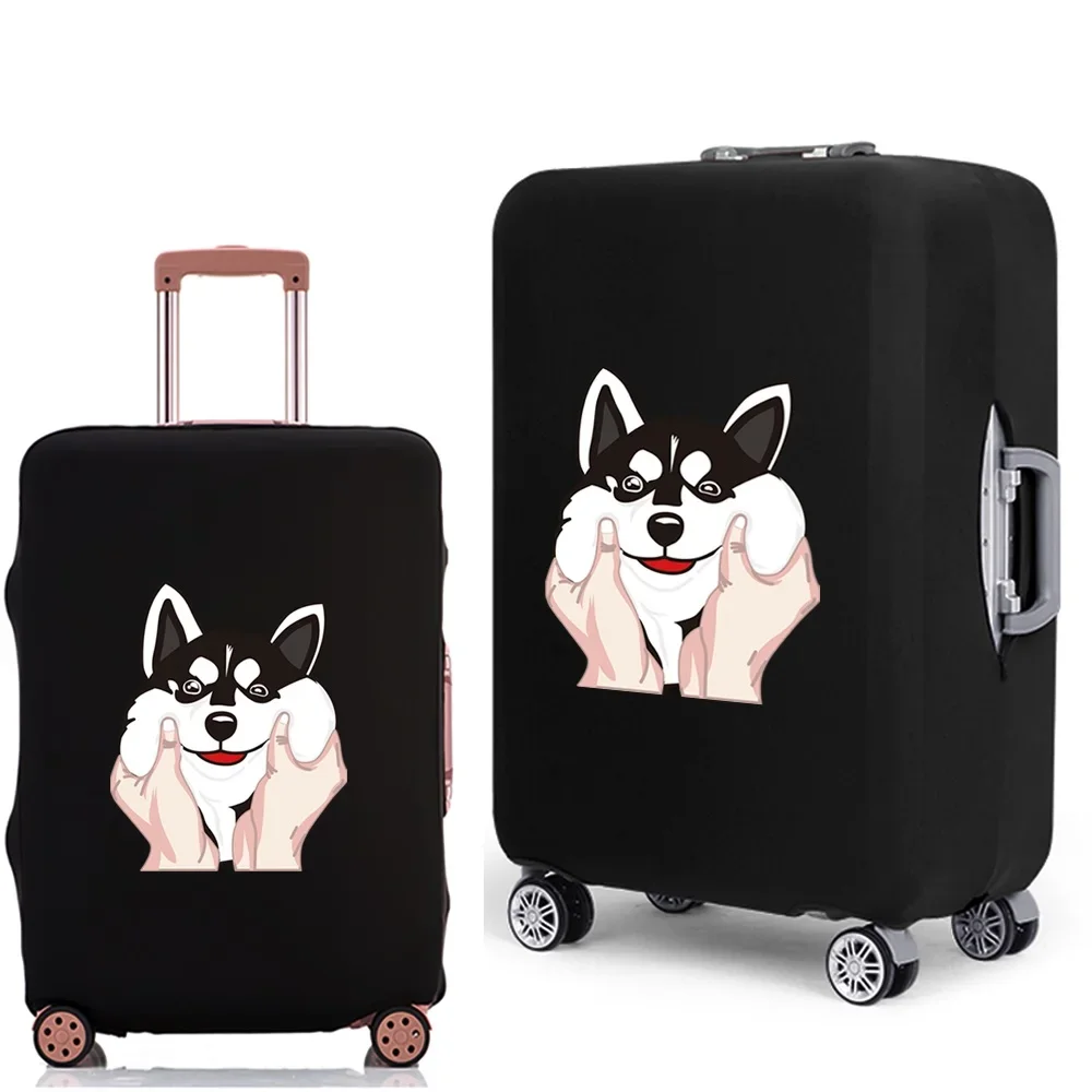 Thicken Luggage Case Suitcase Protective Cover New Dog Pattern Travel Elastic Luggage Dust Cover Apply 18-28 Suitcase Cases
