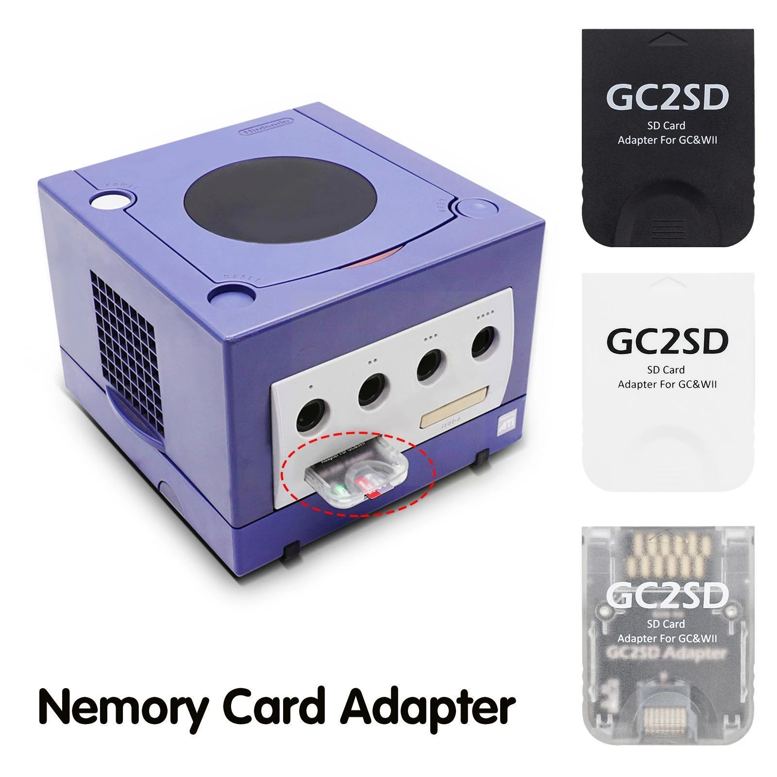 GC2SD Micro SD Card Adapter Memory Card Adapter Swiss For Nintendo GameCube  Wii Consoles SD2SP2 Memory Card Adapter K2L0| | - AliExpress