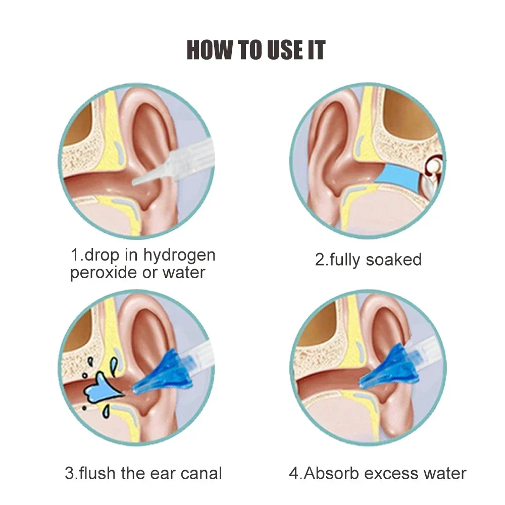 Ear Wash Cleaner Bottle 500ml Earwax Removal Tool Adults Kids  Water Irrigation Bottle Ear Care Spiral Washing Safety Squeeze 5