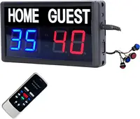BTBSIGN Digital Electronic Scoreboard Portable LED Scoreboards with Remote Indoor Games Sports Keep Scores 1-99 Corn Hole Basket 1