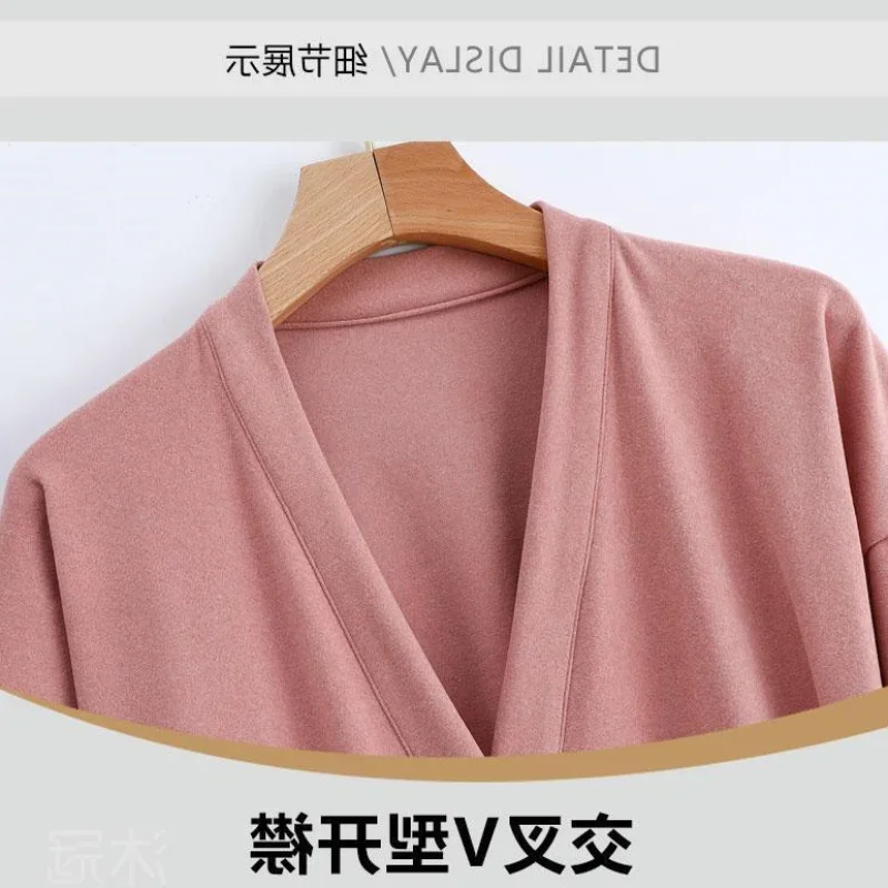 150Kg Large Size Cardigan Nightgown Women's Fat MM Loose Robes Loungewear Japanese Kimono Bathrobe Homewear Bath Steamed Clothes