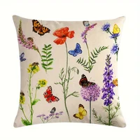Outdoor Patio Throw Pillow Covers Summer Spring Garden Flowers Farmhouse Décor Outside Furniture Swing  Decorative Cushion Cases 3