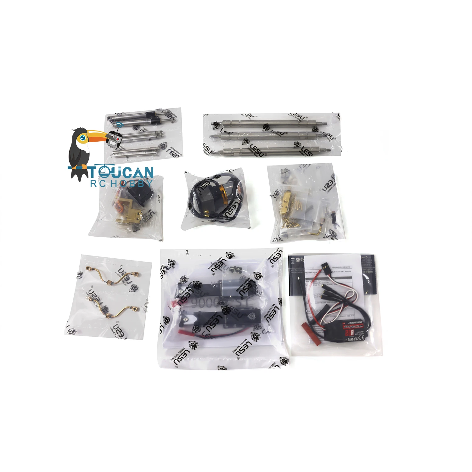LESU Metal Trailer Hydraulic Pump Valve ESC Electronic Lifting for RC Tractor DIY Model Toys for Boy Thzh1281-Smt3 5