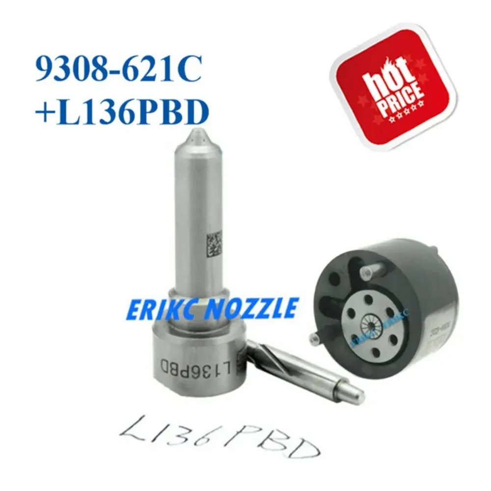 

ERIKC Repair Kits Group 7135-660 Including Nozzle L136PBD Control Valve 9308-621C for KIA Diesel Injector EJBR03001D EJBR02501Z