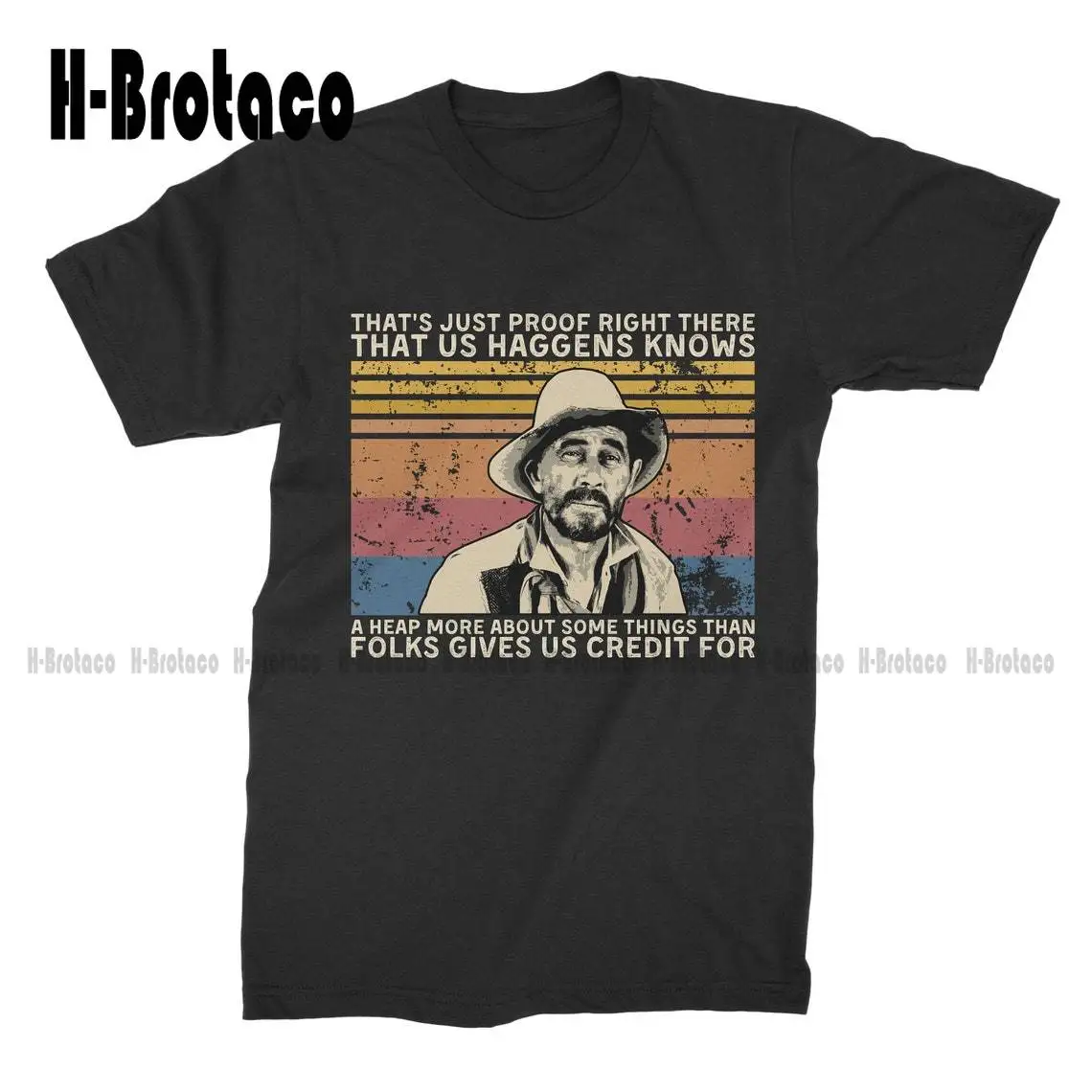 

That's Just Proof Right There That Us Haggens Knows Vintage T-Shirt T Shirt Cotton Outdoor Simple Vintage Casual Tee Shirts