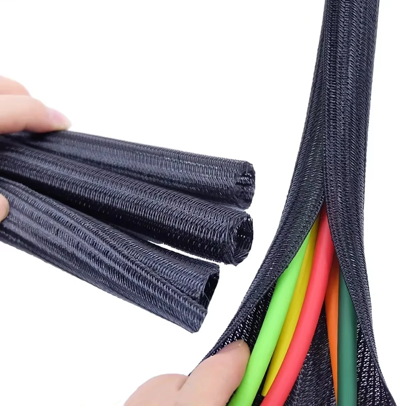 Braided Cable Sleeve PET Heat Shrink Tube Insulation