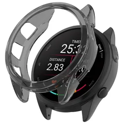 Slim Soft Transparent TPU Watch Case Cover - Forerunner 165 Music (Black)