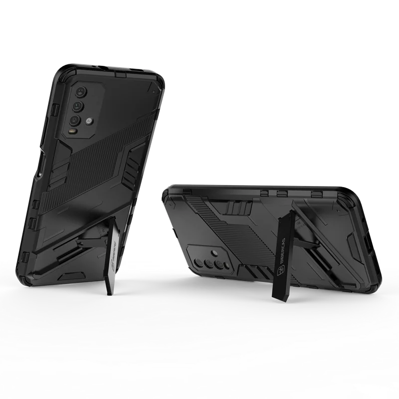 For Xiaomi Redmi 9T Case Car Kickstand Holder Magnetic Phone Case For Redmi9T 9 T M2010 J19SY 6.53 Shockproof Armor Back Cover 2