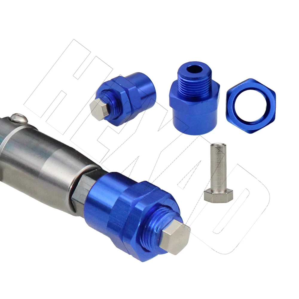 4PCS Aluminum Alloy Hex Adapter 12mm To 17mm Wheel Hex Hubs Adapter Extension Conversion Nuts for 1/10 RC Car Upgrade 1/8 Tires