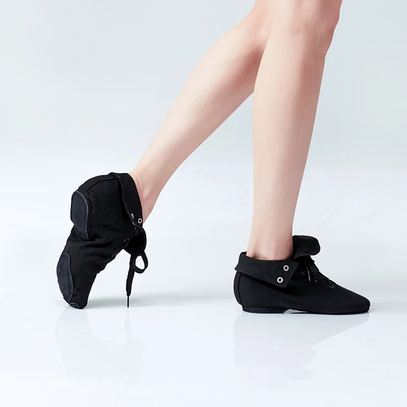 Zapatos de Jazz de lona para niñas y niños, zapatillas de baile
