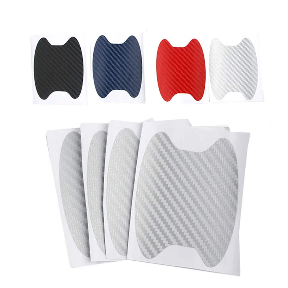 4Pcs Carbon Fiber Door Stickers 2