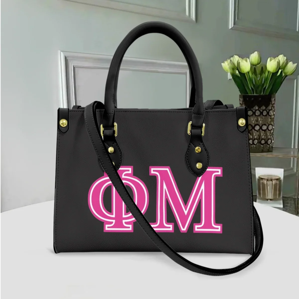 Рисунок 2 - Женские сумки через плечо с принтом Phi Mu