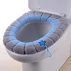 Winter Warm Toilet Seat Cover Mat Bathroom Toilet Pad Cushion with Handle Thicker Soft Washable Closestool Warmer Accessories 5