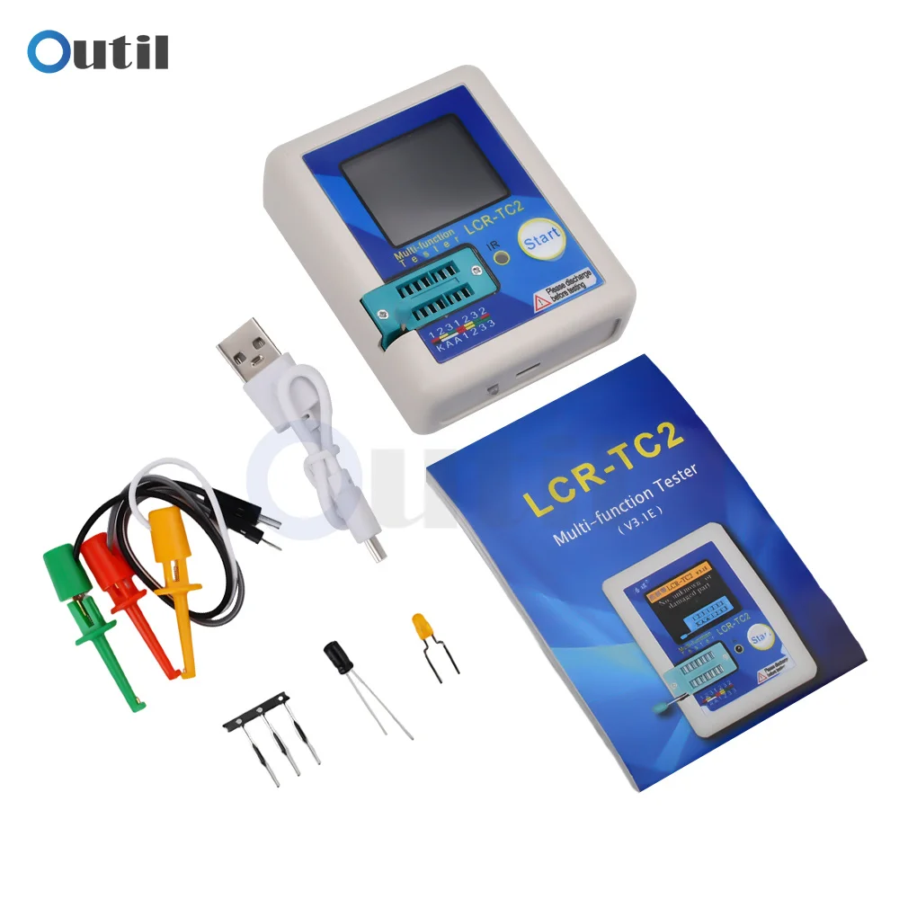 LCR-TC2 LCR-TC3 TC-T7-H Upgraded High Precision Diode Triode Capacitance Meter ESR TFT Backlight Transistor Tester LCR Meter 2